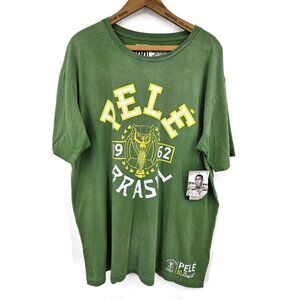 New Roots of Fight Pele Brasil TShirt Mens XXL Green Shirt